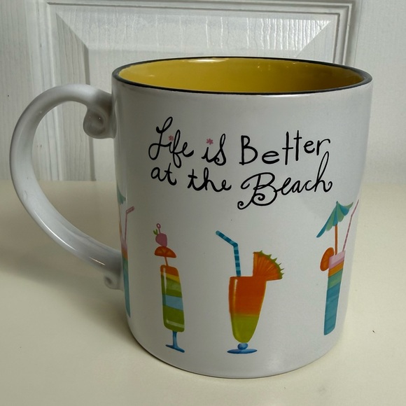 Cracker Barrel Life Is Better at the Beach Ceramic Coffee Mug | Tropical Drinks - Picture 9 of 12